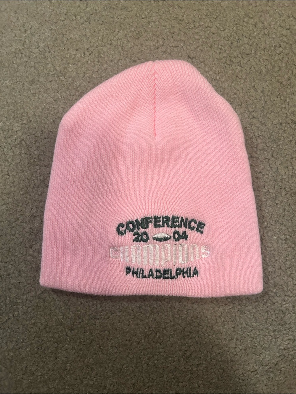 Philadelphia Eagles Conference 2004 Champions Women’s Pink Beanie Hat